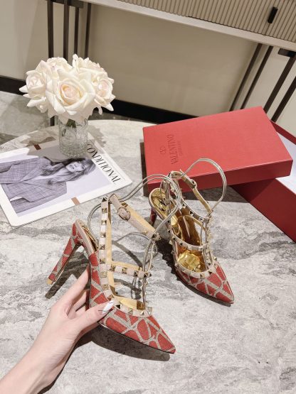 VALENTINO Fashion Rivet High Heels - Image 3