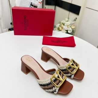 VALENTINO Handmade Woven Elegant High-Heeled Sandals