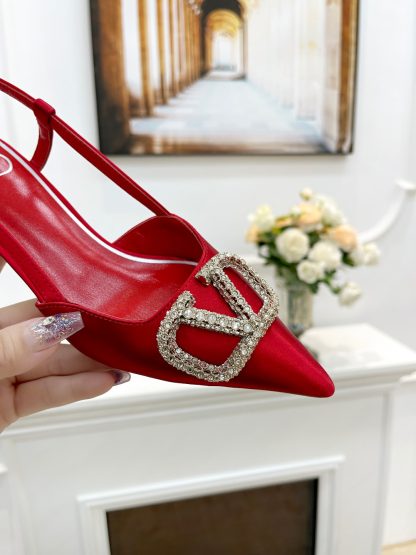 VALENTINO elegant high heels with rhinestone buckle - Image 3