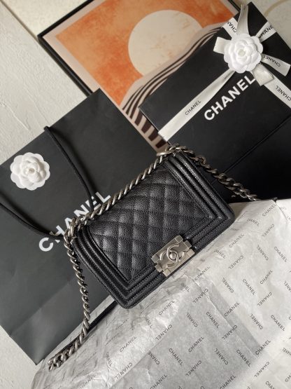 Chanel silver snap classic mom-style large handbag - Image 2