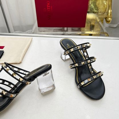 VALENTINO Transparent Heel Film Sandals High Heels - Image 3