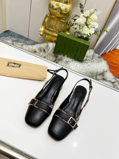Gucci synchronized block heel slingback shoes - Image 2