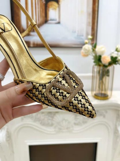 VALENTINO new women's slingback sandals high heels - Image 3