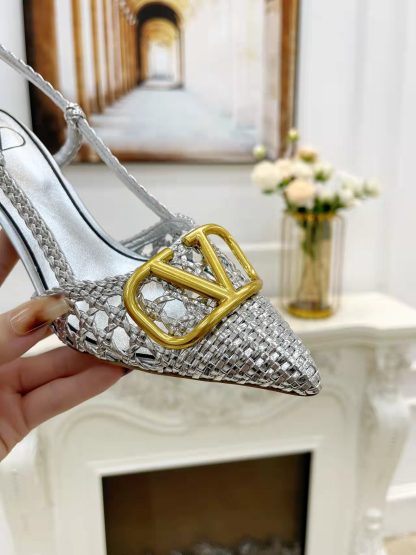 VALENTINO new women's slingback sandals high heels - Image 3