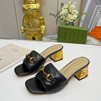 Gucci mid-heel slippers