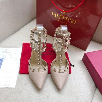 VALENTINO lychee leather series elegant high heels - Image 2