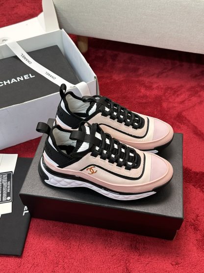 Chanel men's and women's couple's skin color mix and match classic casual sports shoes - Image 2
