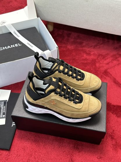 Chanel unisex couple earth color mix and match classic casual sneakers - Image 2