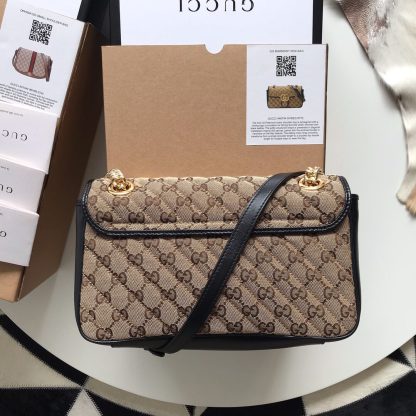 Gucci classic GG canvas delicate chain shoulder bag - Image 2
