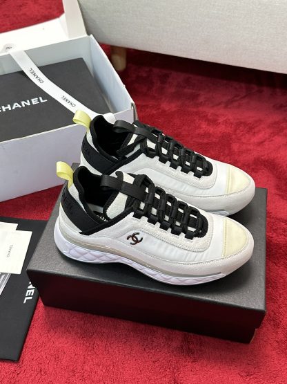 Chanel men's and women's couple's versatile fashion white mix and match casual sports shoes - Image 2