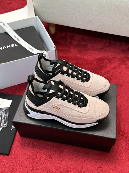 Chanel unisex couple pink mix and match classic fashion casual sneakers - Image 2
