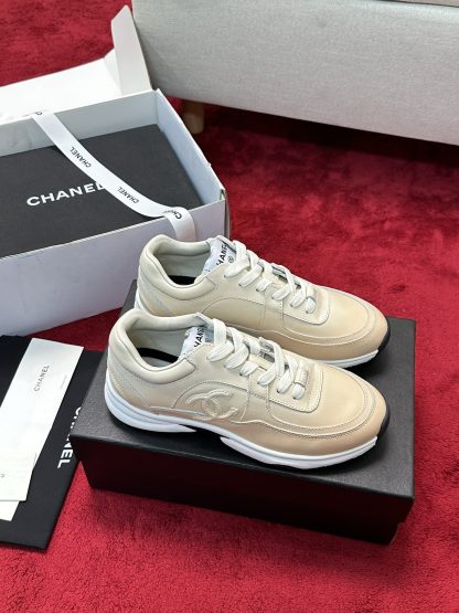 Chanel apricot craft embroidery style fashion casual sports shoes - Image 2
