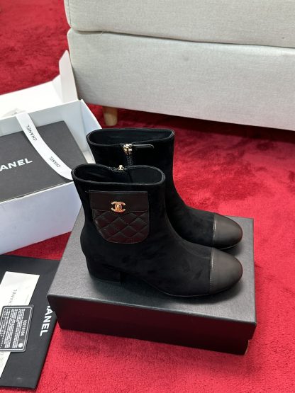 Chanel's new simple, stylish and comfortable black ankle boots with a heel height of 5cm - Image 2