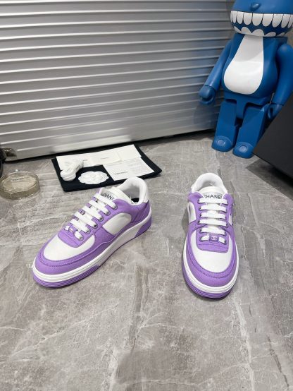 Chanel Spring and Summer Ultra High Quality Purple Fashionable Casual Sports Shoes - Image 2