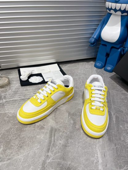 Chanel Spring and Summer Ultra High Quality Yellow Fashionable Casual Sports Sneakers - Image 2