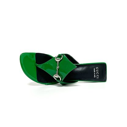Gucci Spring and Summer Square Toe Flip Flops Classic Buckle Series - Image 2
