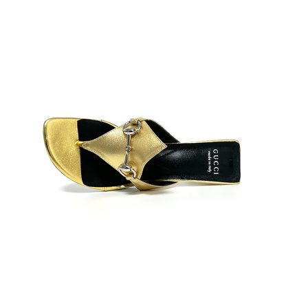 Gucci Spring and Summer Square Toe Flip Flops Classic Buckle Series - Image 2