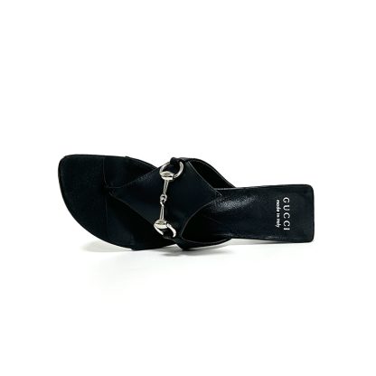 Gucci Spring and Summer Square Toe Flip Flops Classic Buckle Series - Image 2