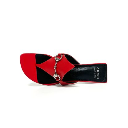 Gucci Spring and Summer Square Toe Flip Flops Classic Buckle Series - Image 2