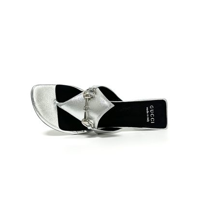 Gucci Spring and Summer Square Toe Flip Flops Classic Buckle Series - Image 2