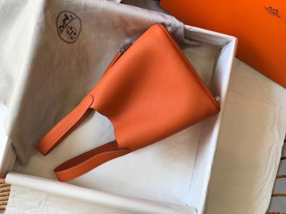 Hermès Sunset Orange Cowhide Basket Bag - Image 2