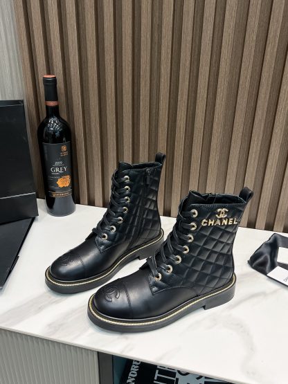 Chanel Paris catwalk latest black comfortable leg-enhancing long boots - Image 2