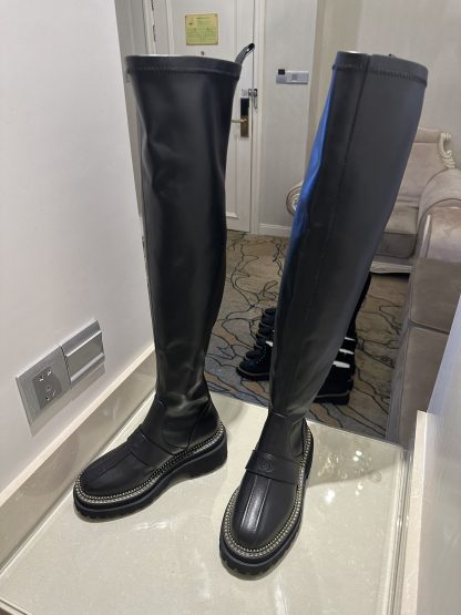 Chanel black autumn and winter high-end custom catwalk classic luxury boots - Image 2