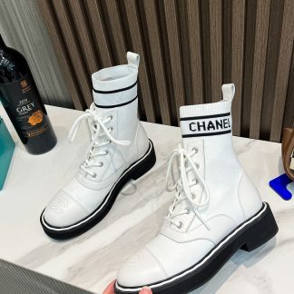 Chanel's latest white boots from the Paris catwalk