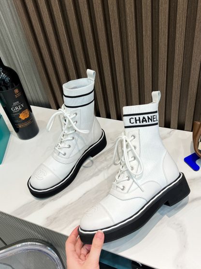Chanel's latest white boots from the Paris catwalk