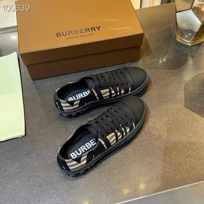 Burberry Vintage Check Cotton Sneakers - Image 3