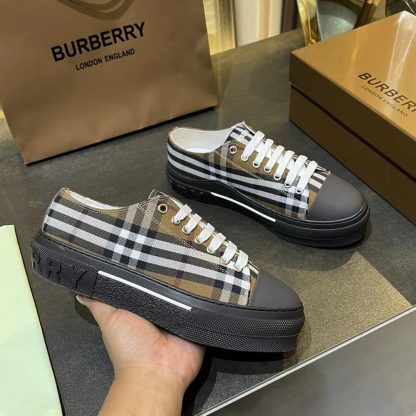 Burberry Vintage Check Cotton Sneakers - Image 2