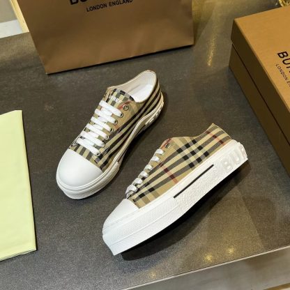Burberry Vintage Check Cotton Sneakers - Image 3