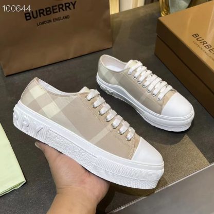 Burberry Vintage Check Cotton Sneakers - Image 3