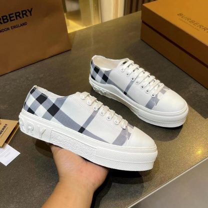 Burberry Vintage Check Cotton Sneakers - Image 2