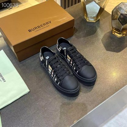 Burberry Vintage Check Cotton Sneakers - Image 2