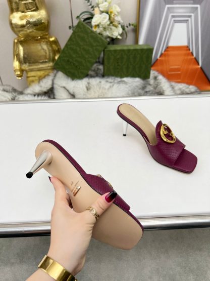 Gucci high heel slippers - Image 3