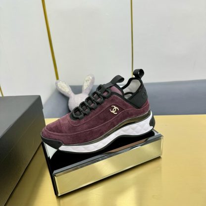 Chanel classic red and black mix and match fashion casual dad shoes for men and women - Image 2