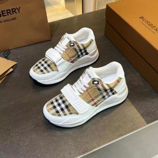 Burberry Classic Retro Plaid Platform Sneakers