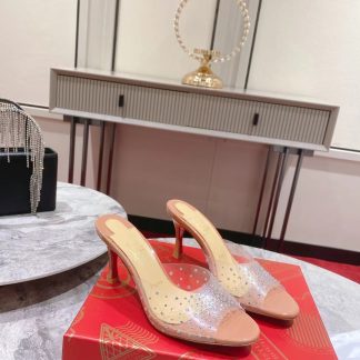 Christian Louboutin Film Diamond Peep-Toe High Heels