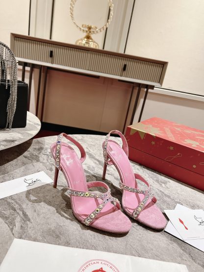 Christian Louboutin Emilie strass open-toe high heels - Image 2