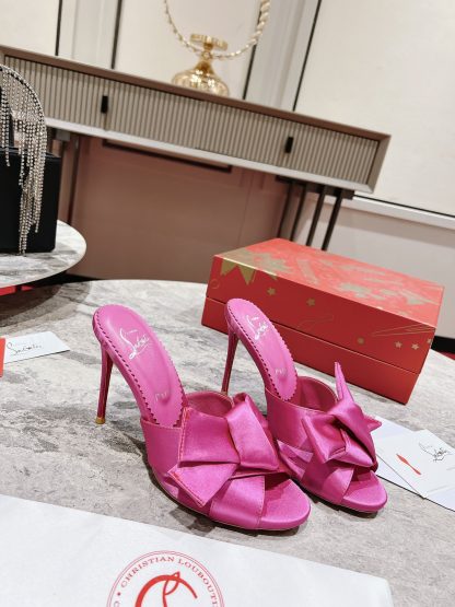 ChristianLouboutin Retro Butterfly Flower Sandals High Heels