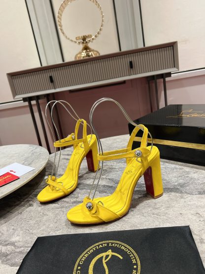 Christian Louboutin chunky heel sandals high heels - Image 2