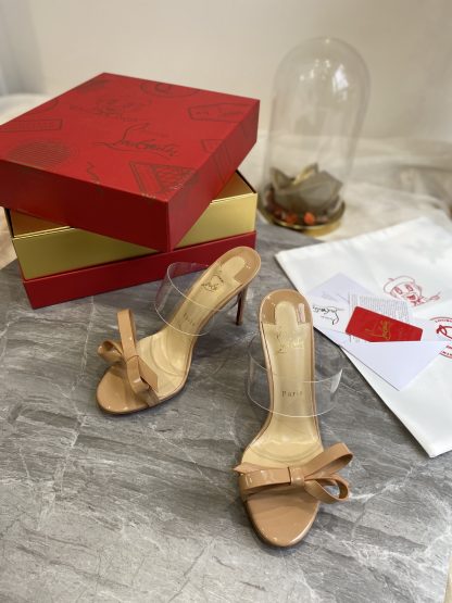 ChristianLouboutin butterfly film sandals high heels