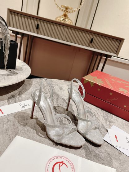 ChristianLouboutin cross strap sandals high heels - Image 2