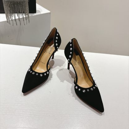 Christian Louboutin classic ANGALINA red sole high heels - Image 2