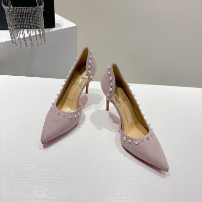 Christian Louboutin classic ANGALINA red sole high heels - Image 2