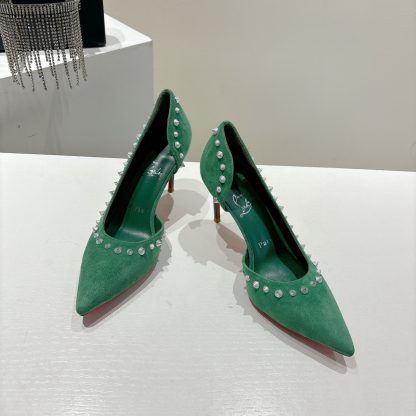 Christian Louboutin classic ANGALINA red sole high heels - Image 2