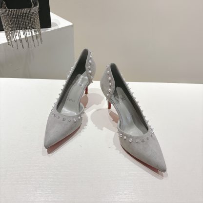 Christian Louboutin classic ANGALINA red sole high heels - Image 2