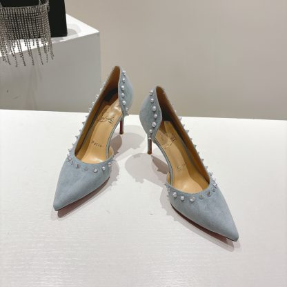 Christian Louboutin classic ANGALINA red sole high heels - Image 2