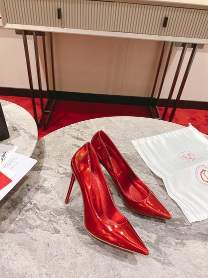 ChristianLouboutin mirror red temperament high heels - Image 2